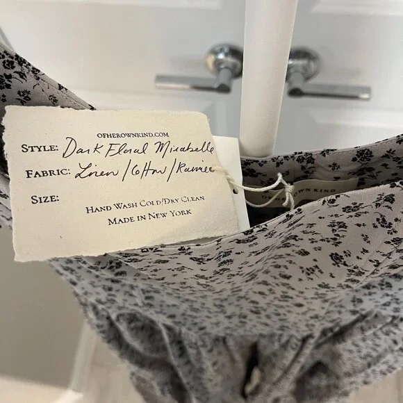 NWT Of Her Own Kind Dark Floral Mist Mirabelle Corset Maxi Dress Size L - Picture 5 of 7